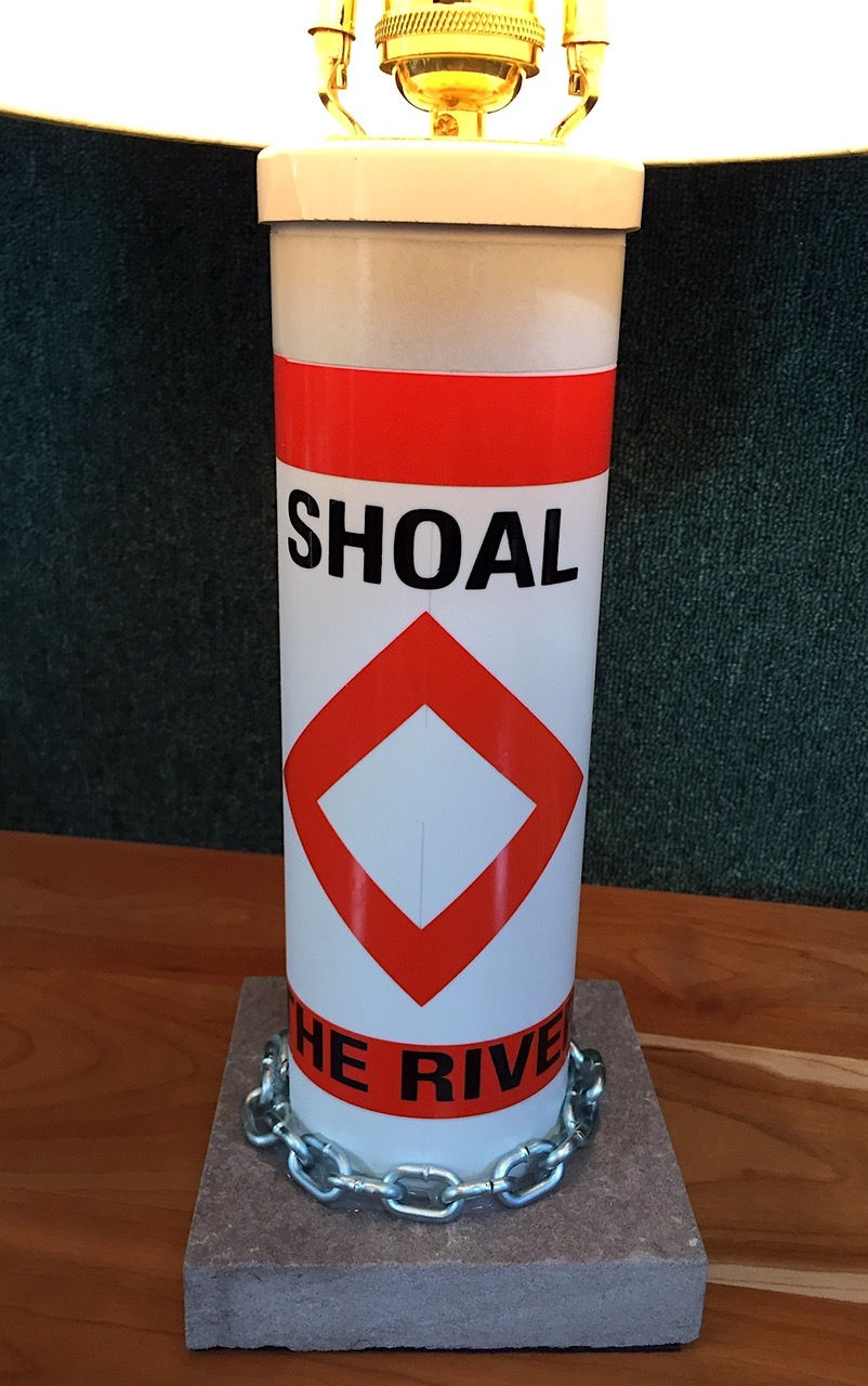 Thumbnail: River Shoal Marker Lamp - SMALL North Country Perceptions Shade