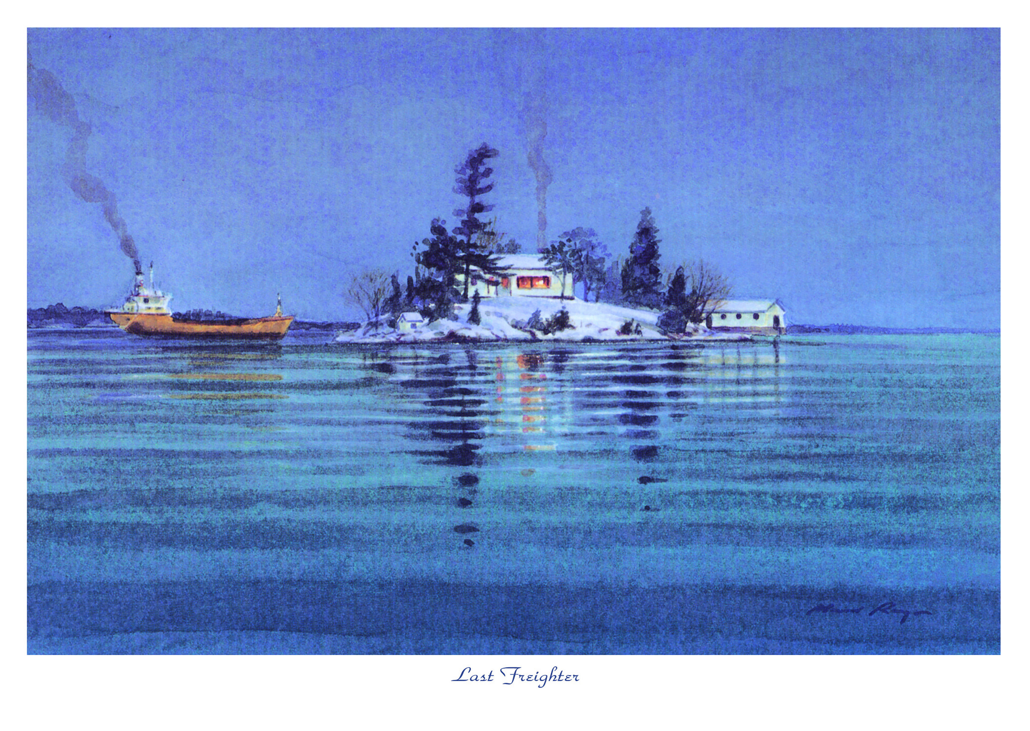 Last Freighter Note Card