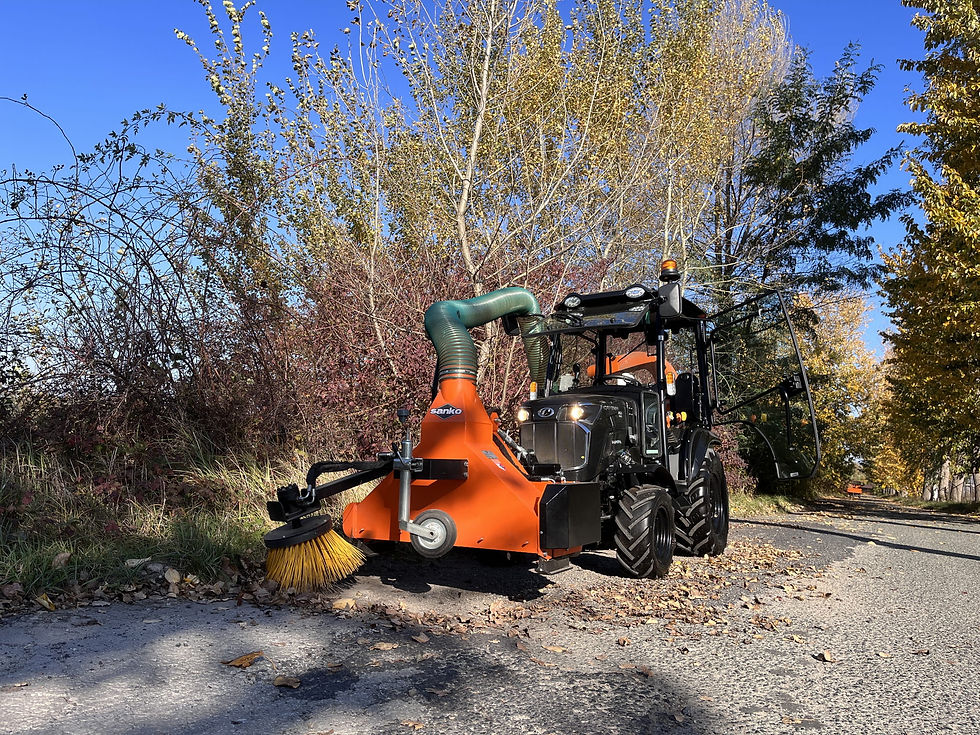 Miniatura: Odkurzacz do liści ze szczotką ssącą