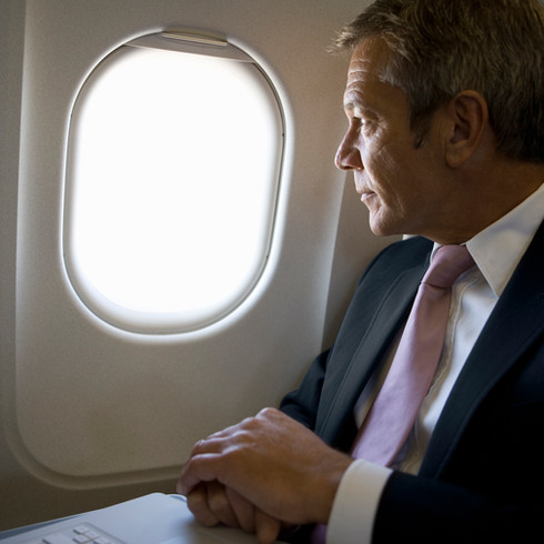 Someone Flying Business Class