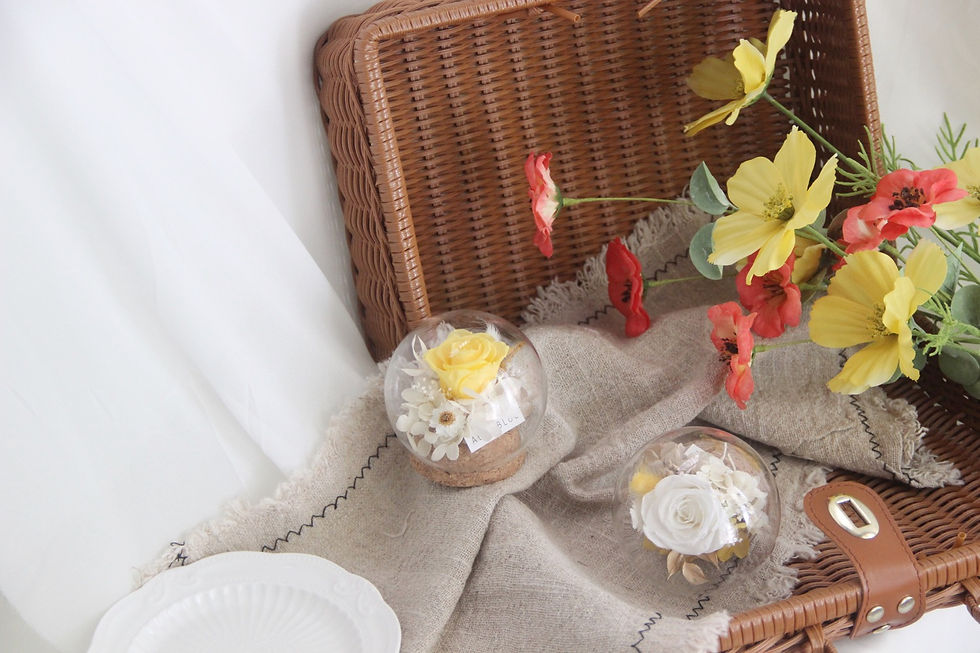 Mini Preserved Flower in Sphere (Soda & Lemonade)