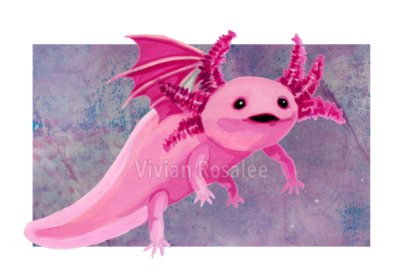 Axolotl Dragon No. 2 (Print)