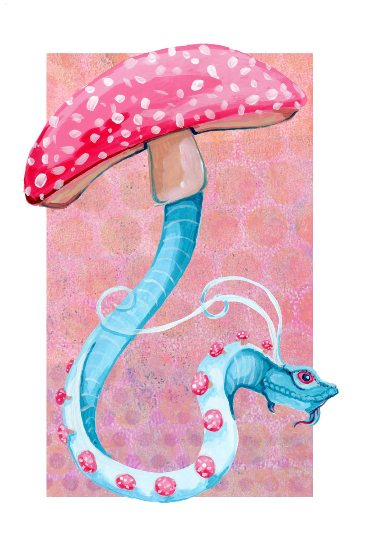 Mushroom Dragon (Print)