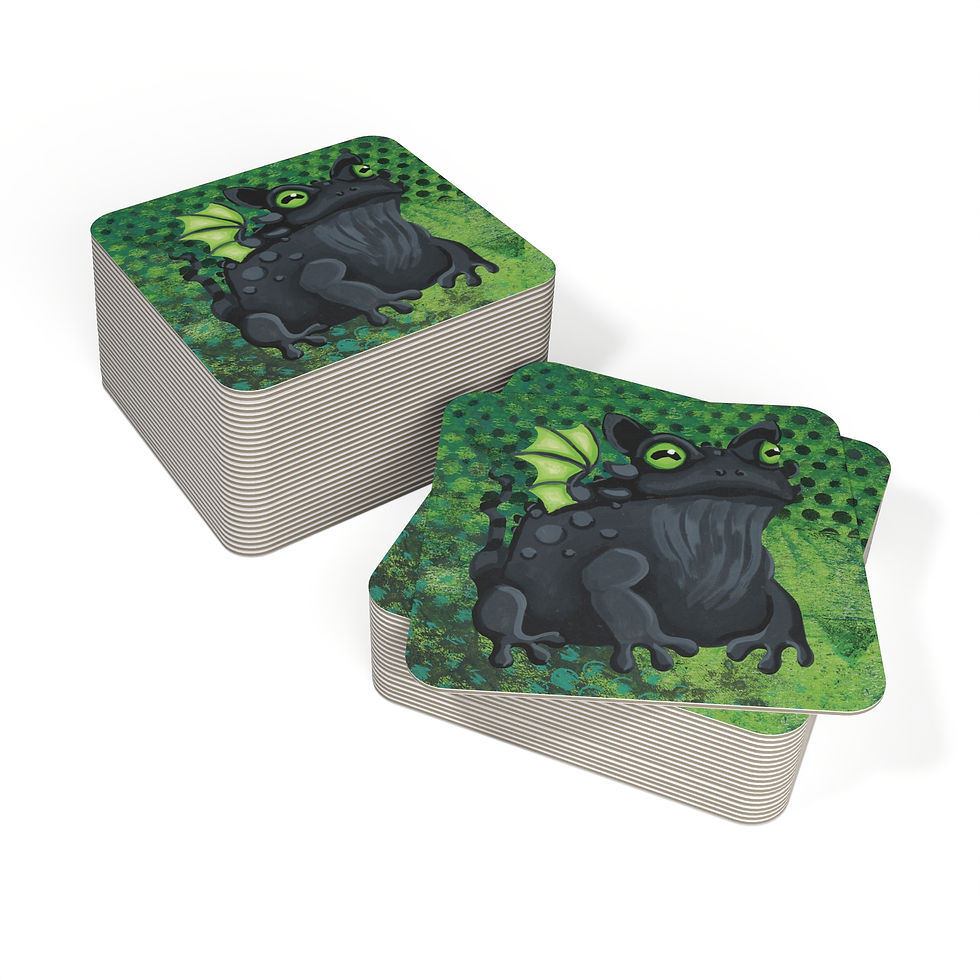 Thumbnail: Green Frog coasters