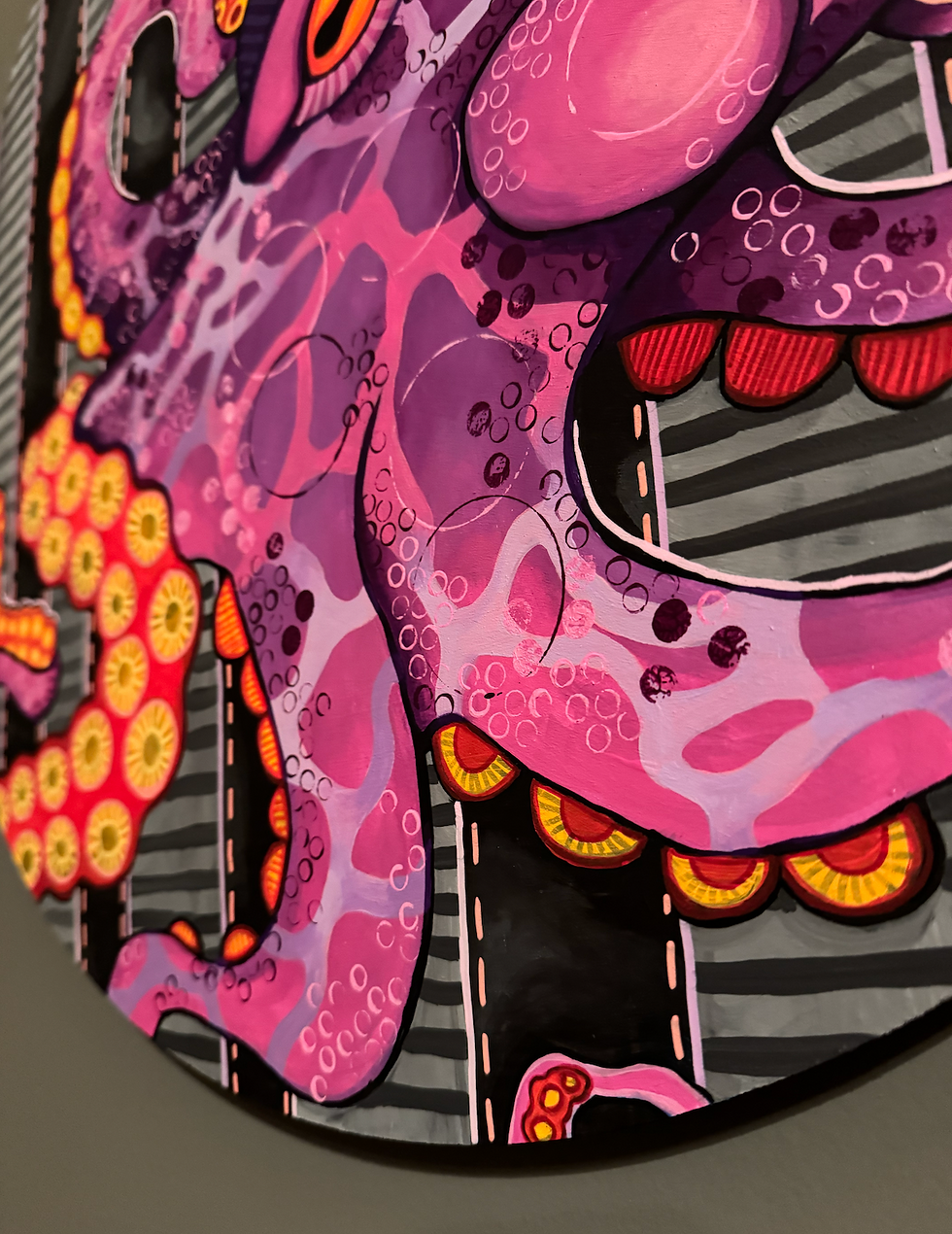 Thumbnail: Psychedelic Octopus (Round)