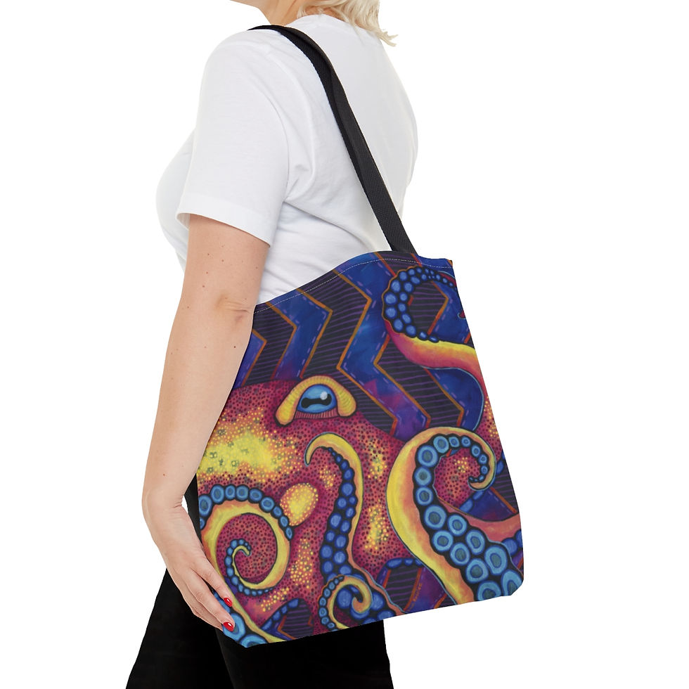 Thumbnail: Pastel Octopus Tote Bag