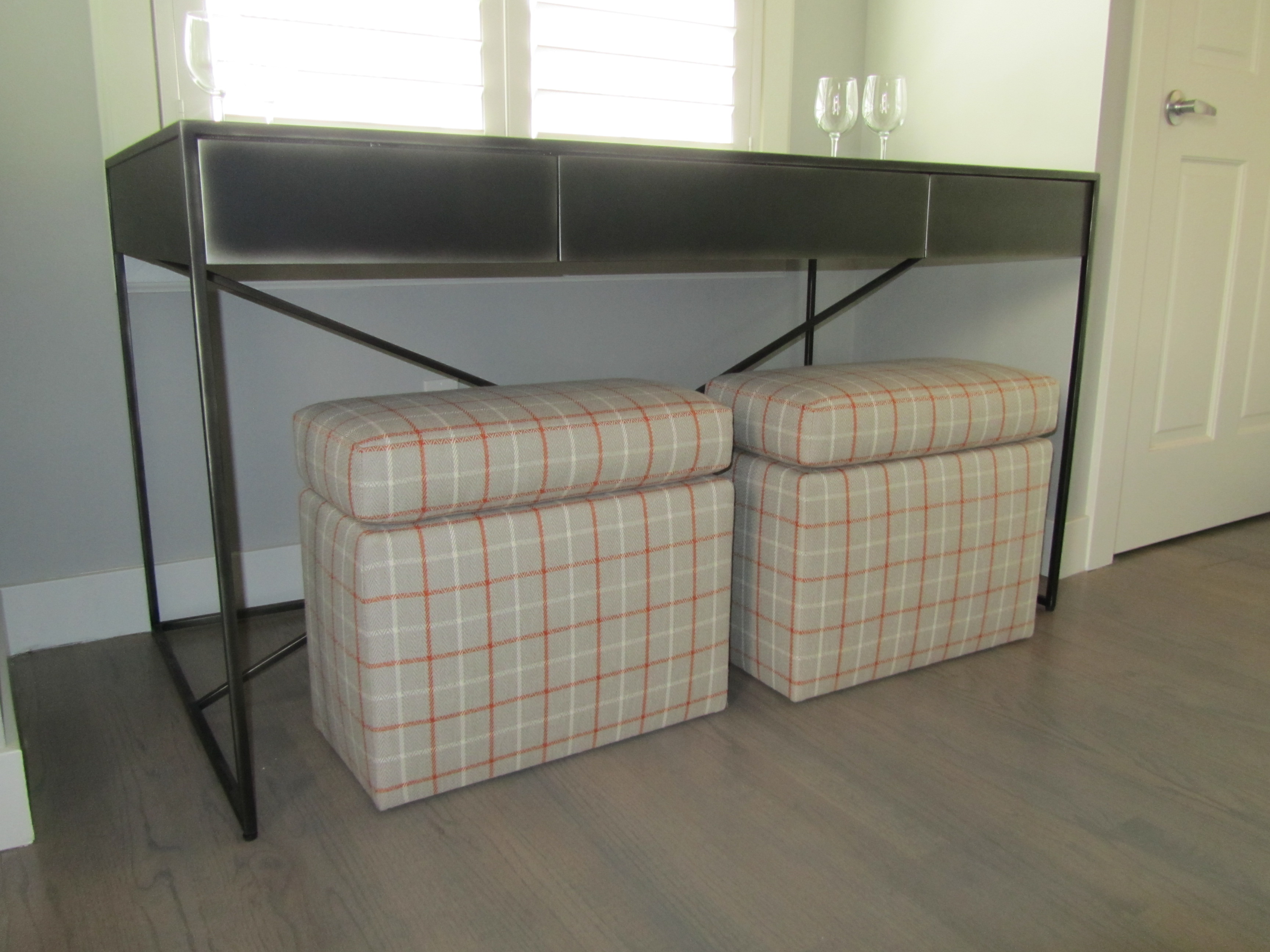 Plaid Benches