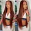 Thumbnail: LUNA- Reddish Brown Color Straight/Body Wave 6×5 Pre Cut HD Glueless Lace Wig