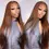Thumbnail: ZOEY- Copper Brown Straight/Body Wave Human Hair Wig Pre Everything HD Lace