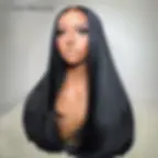 mannequin wearing a human hair wig