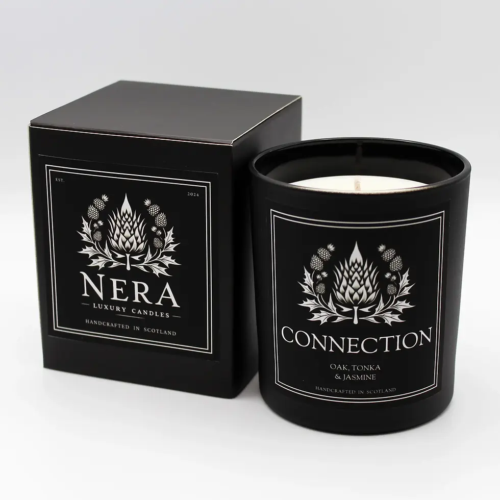 Thumbnail: Connection wellbeing candle and gift box, hand poured in Scotland