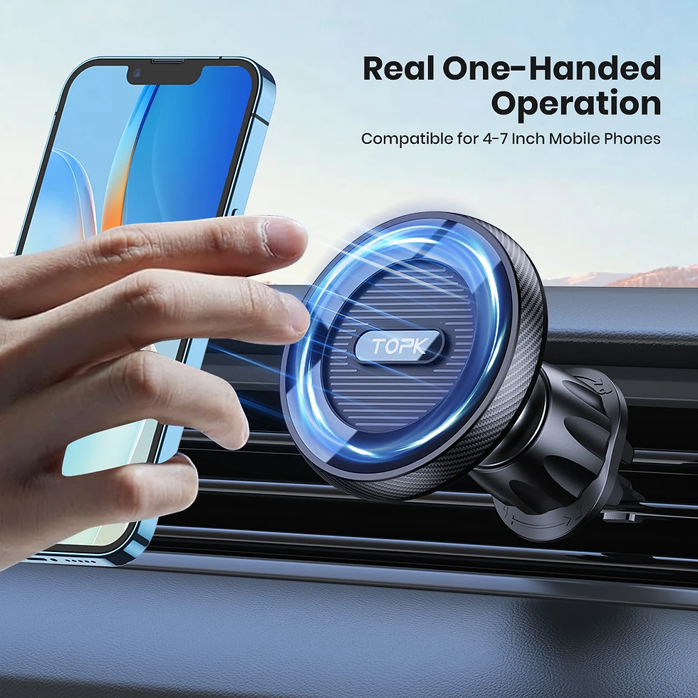 Thumbnail: TOPK Magnetic Car Phone Holder Air Vent Car Phone Stand for Magsafe Iphone 15 14