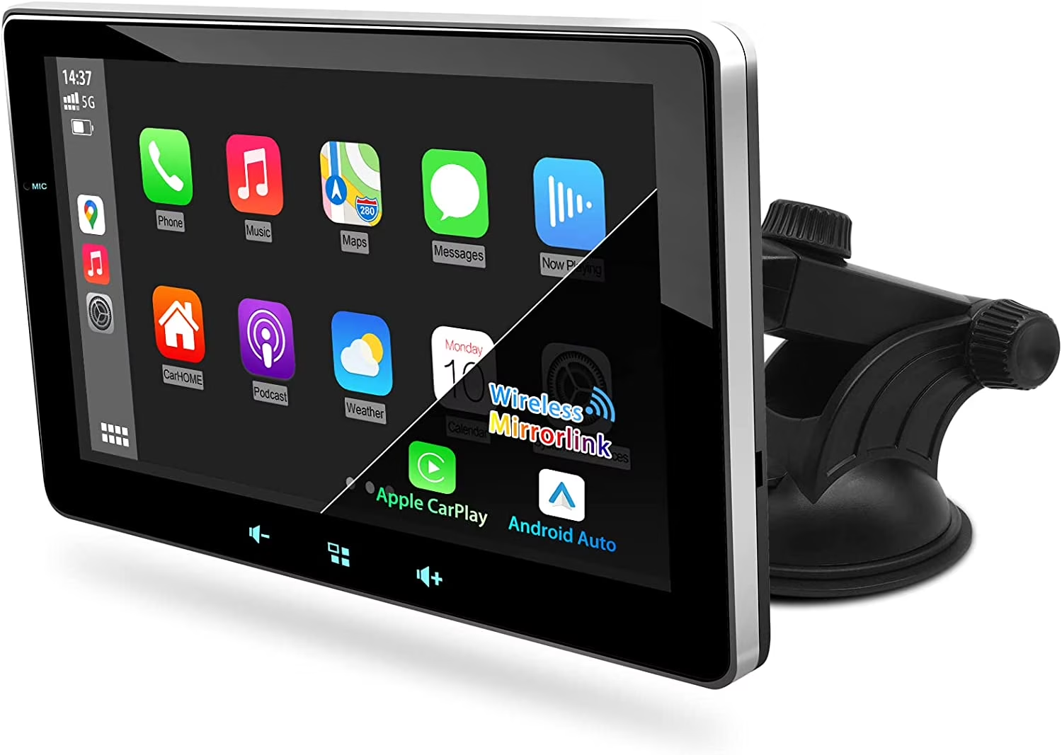 Portable Car Radio — Apple CarPlay & Android Auto Wireless
