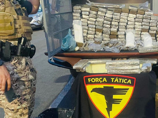 Polícia Militar faz grande apreensão de drogas avaliada em mais de R$ 1 milhão