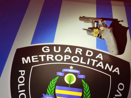 Guarda Metropolitana apreende revólver calibre .38 durante abordagem no setor Sul, em Palmas