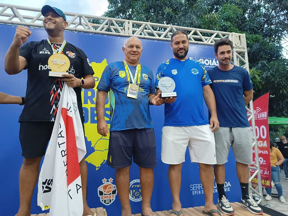 Com três títulos, Tocantins brilha e sobe ao pódio em várias categorias no Beach Tennis nacional