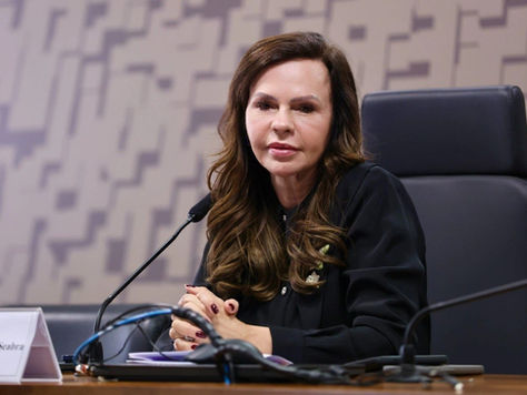 Professora Dorinha Seabra durante sessão no Senado após assumir a relatoria da medida provisória que reajusta o piso salarial nacional dos professores da educação básica em 2026.