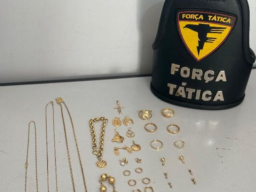 Forças de segurança prendem homem por furto de Joias avaliadas em R$ 70 mil no TO