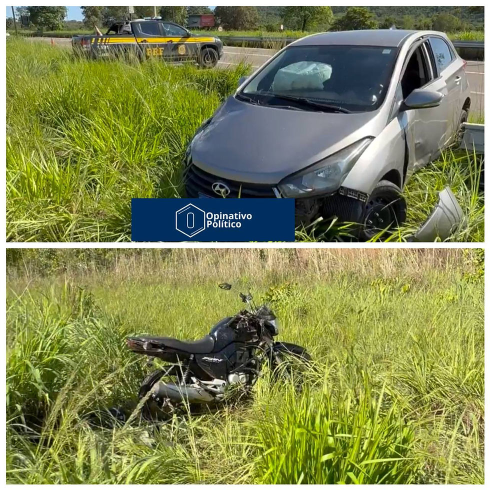 Policial de folga persegue e prende suspeito após furto de motocicleta em meio a acidente na BR-010