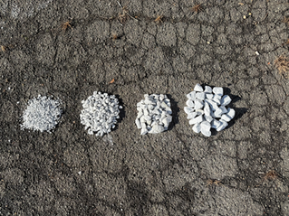 Sieve Analysis Options for Landscape Architects - White Marble