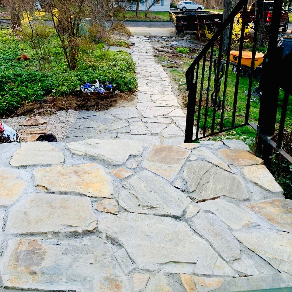 flagstone walk way