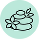 Wellness icon representing therapeutic approaches, relaxation and emotional wellbeing.