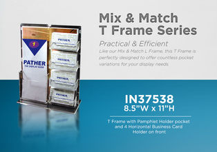 8.5" x 11" Acrylic T Frame