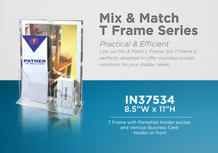 8.5" x 11" Acrylic T Frame