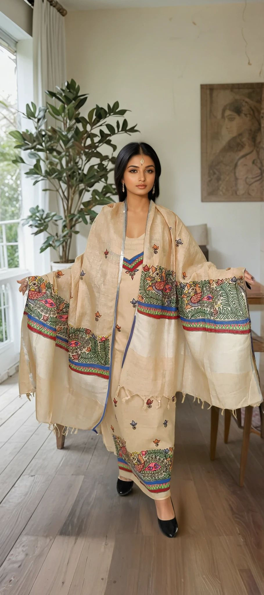 Madhubani Handpainted Suits