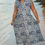 Thumbnail: Indigo Hand block Embroidered Dress