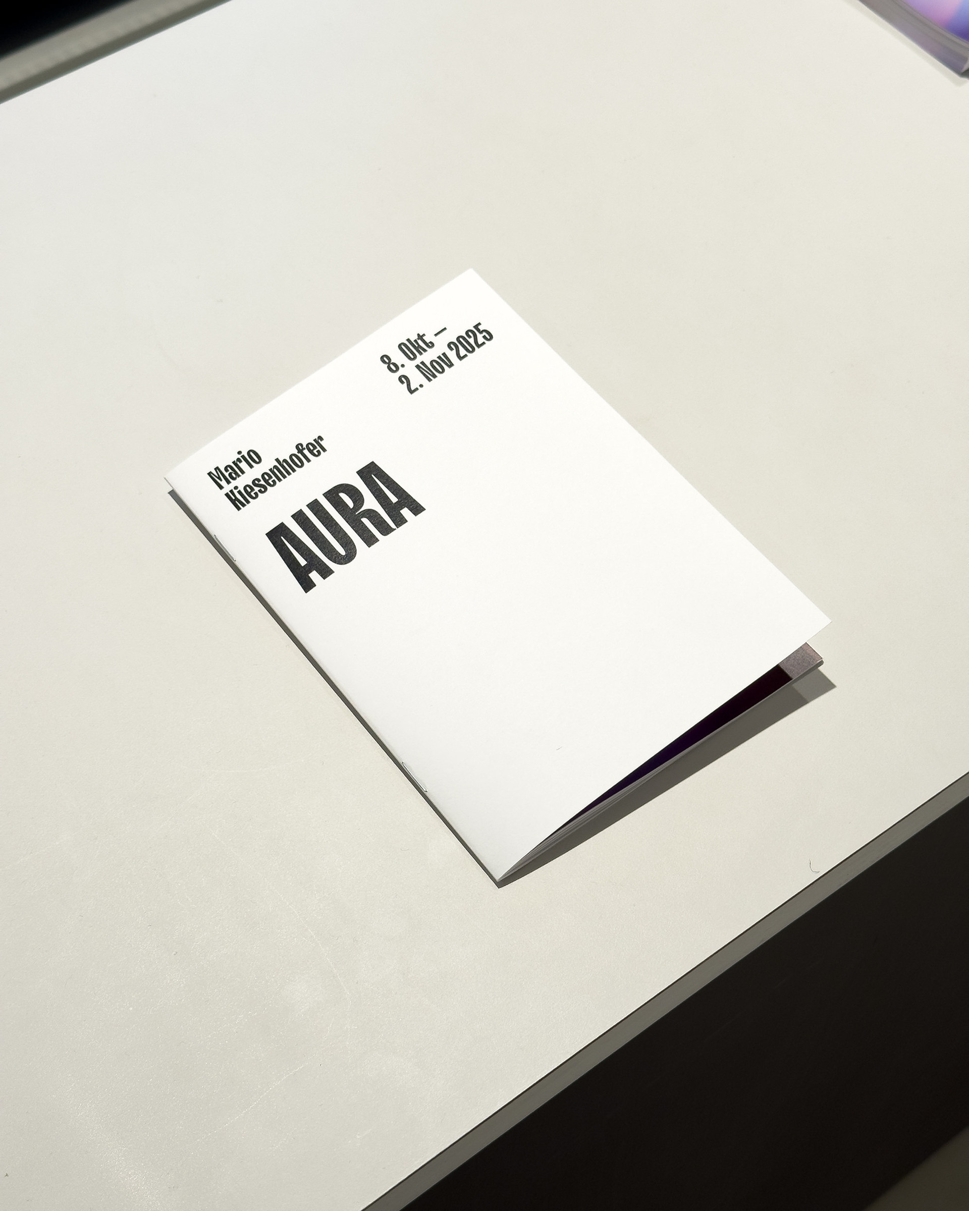 Booklet: Mario Kiesenhofer – Aura, Qwien, Vienna, 2025