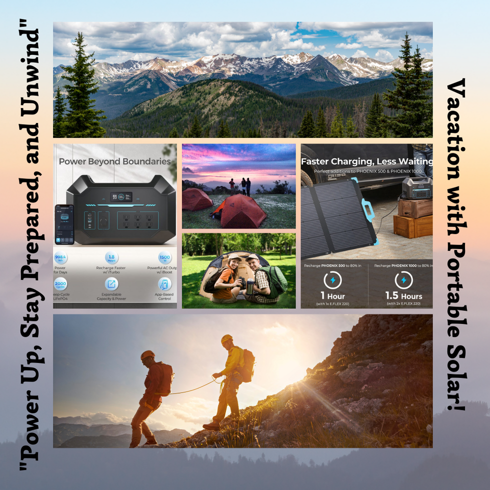 Adventure with portable solar