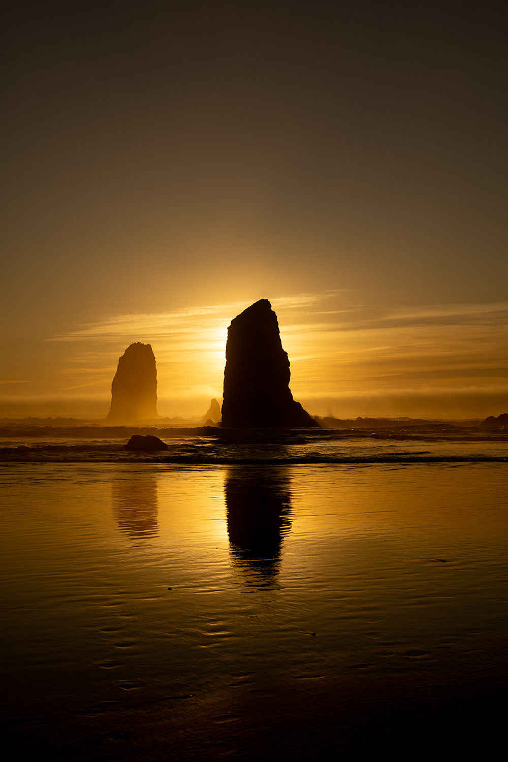 Sunset on the Oregon Coast – Color Version | Unframed Print