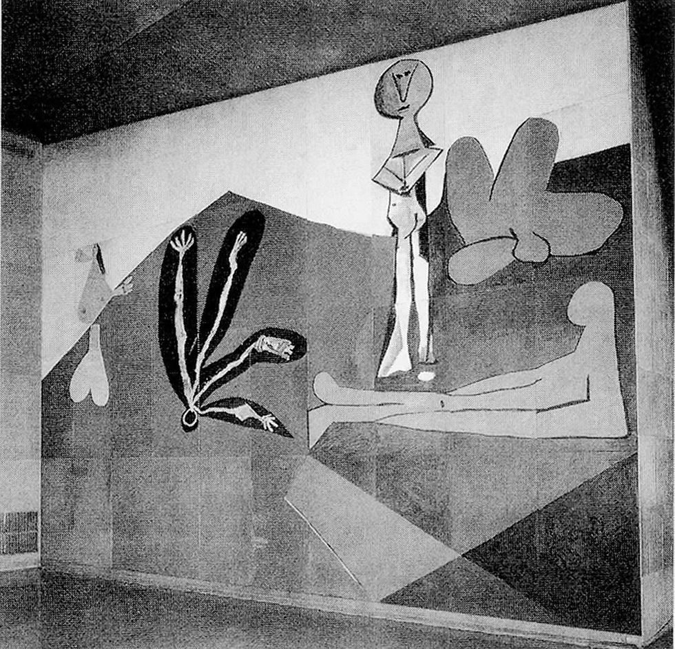 Pablo Picasso (1881-1973) - Cú rơi của thần Icarus. 1958. Cung UNESCO, Paris.