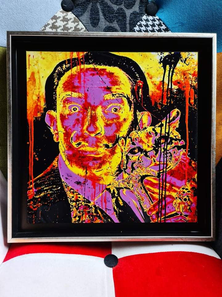 DALI ET LA PANTHERE carré 30x30 