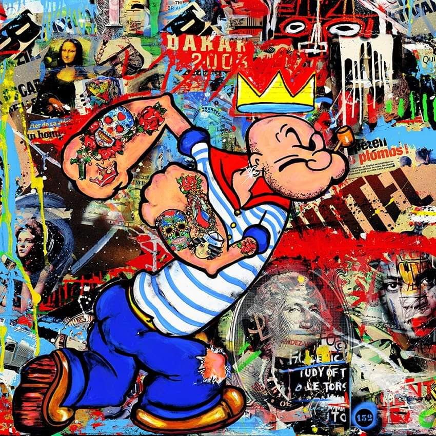 POPEYE BASQUIAT 50X50 nouveauté 2021