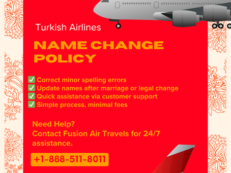 Turkish Airlines Name Change Policy