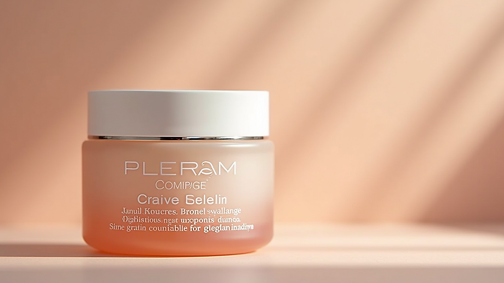 Close-up view of a skincare product with a chemical peel label