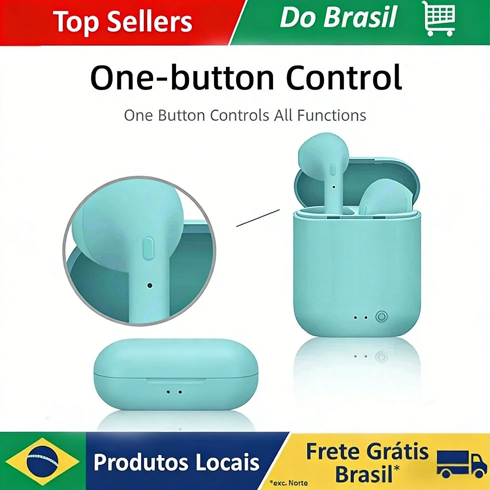 Miniatura: Fone de Ouvido Bluetooth Macaron Esportivo Binaural Sem Fio I12tws Bluetooth 5.0