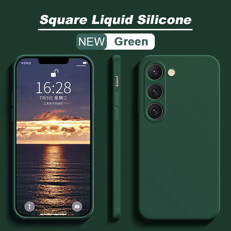 Miniatura: Capa S26 S25 Ultra Quadrada de Silicone Líquido para Samsung Galaxy S26 S25