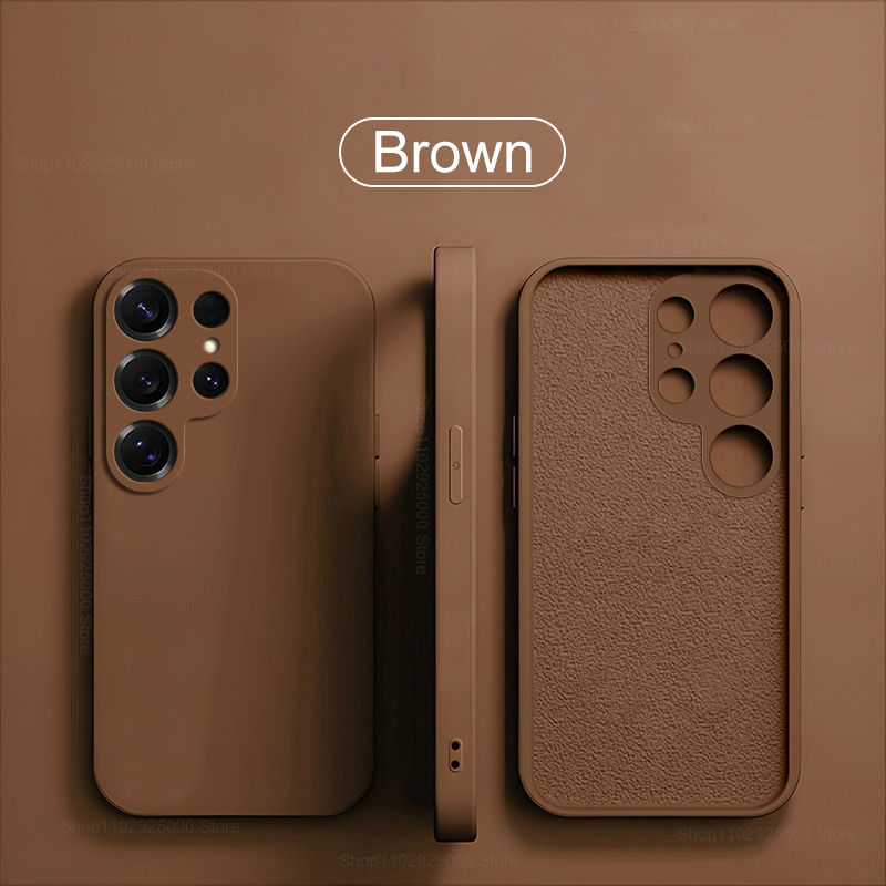Miniatura: Capa S26 S25 Ultra Quadrada de Silicone Líquido para Samsung Galaxy S26 S25