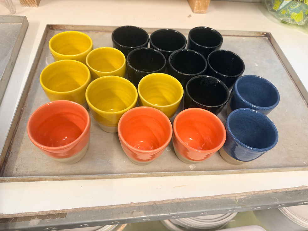 What came out of our glaze kiln!š„