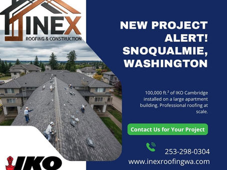Inex Roofing, Snuqualmie ReRoof