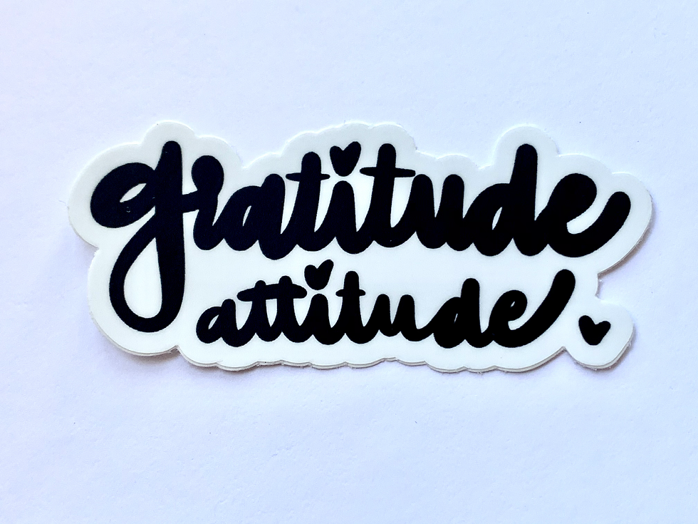 Thumbnail: Gratitude Attitude Sticker