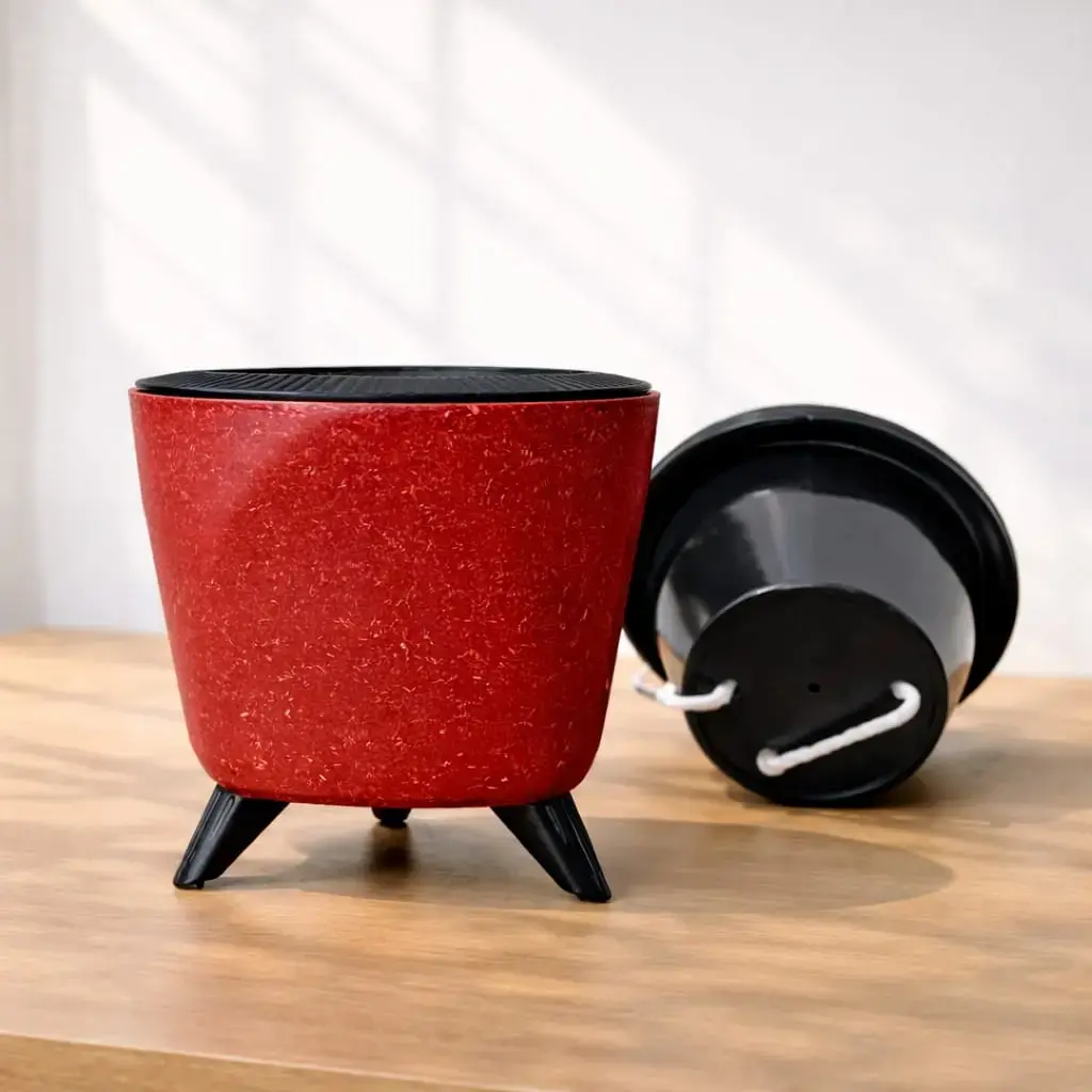 Premium Self Watering Pot – 5 Inch (Red)