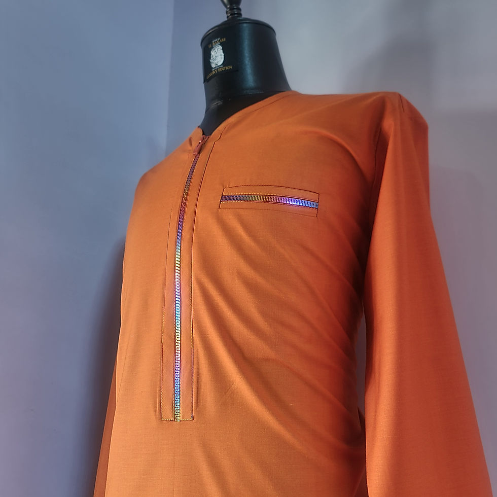 Classic Zip-Up Kaftan (DubaiWoolGrade1)