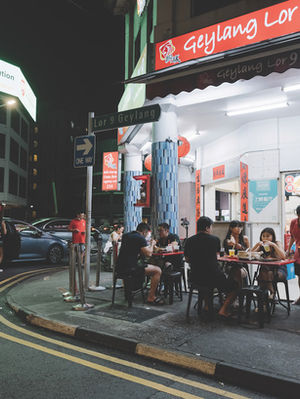 A Savoury Stroll Under Neon Lights