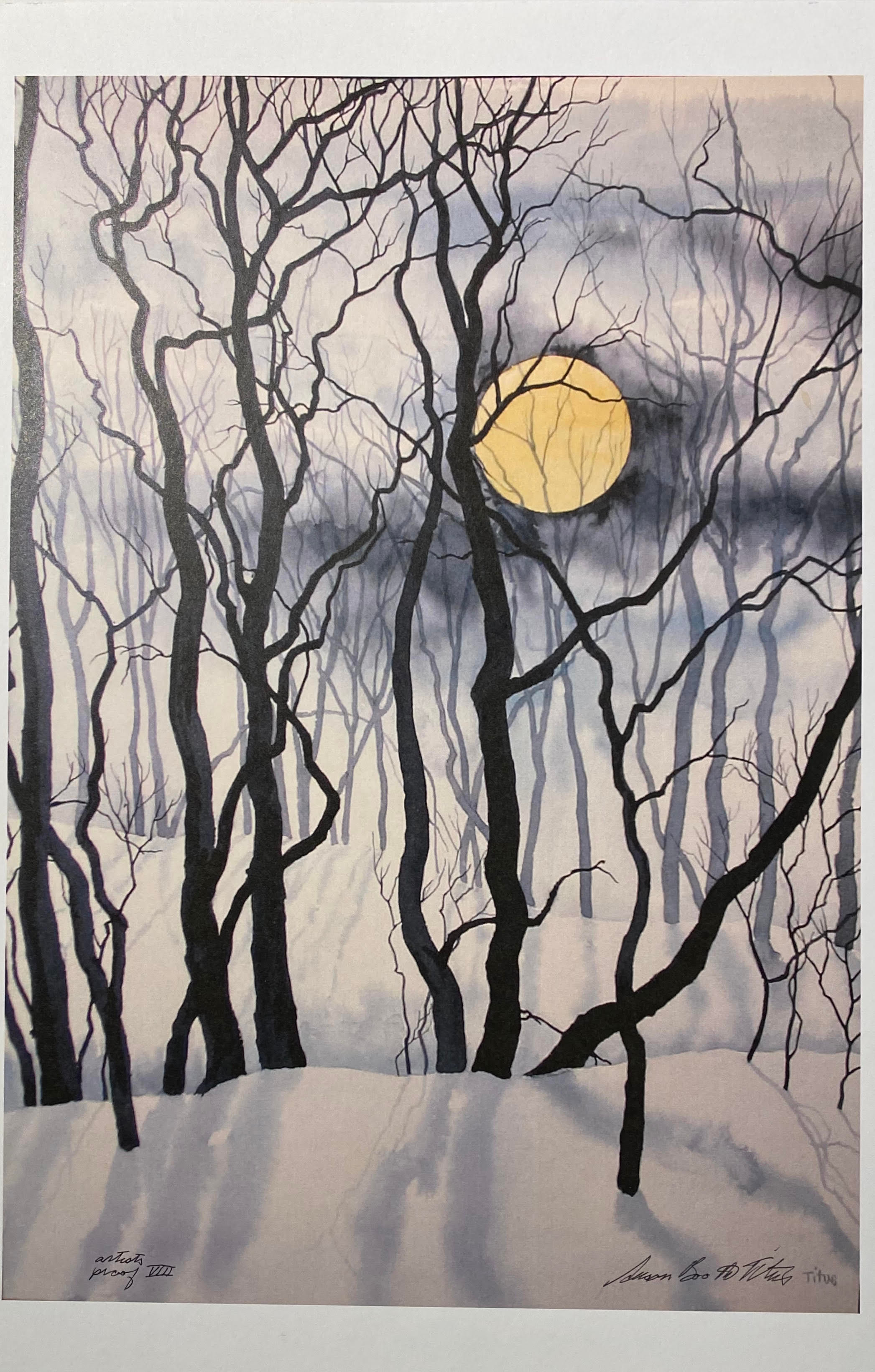 Winter Forest Moon
