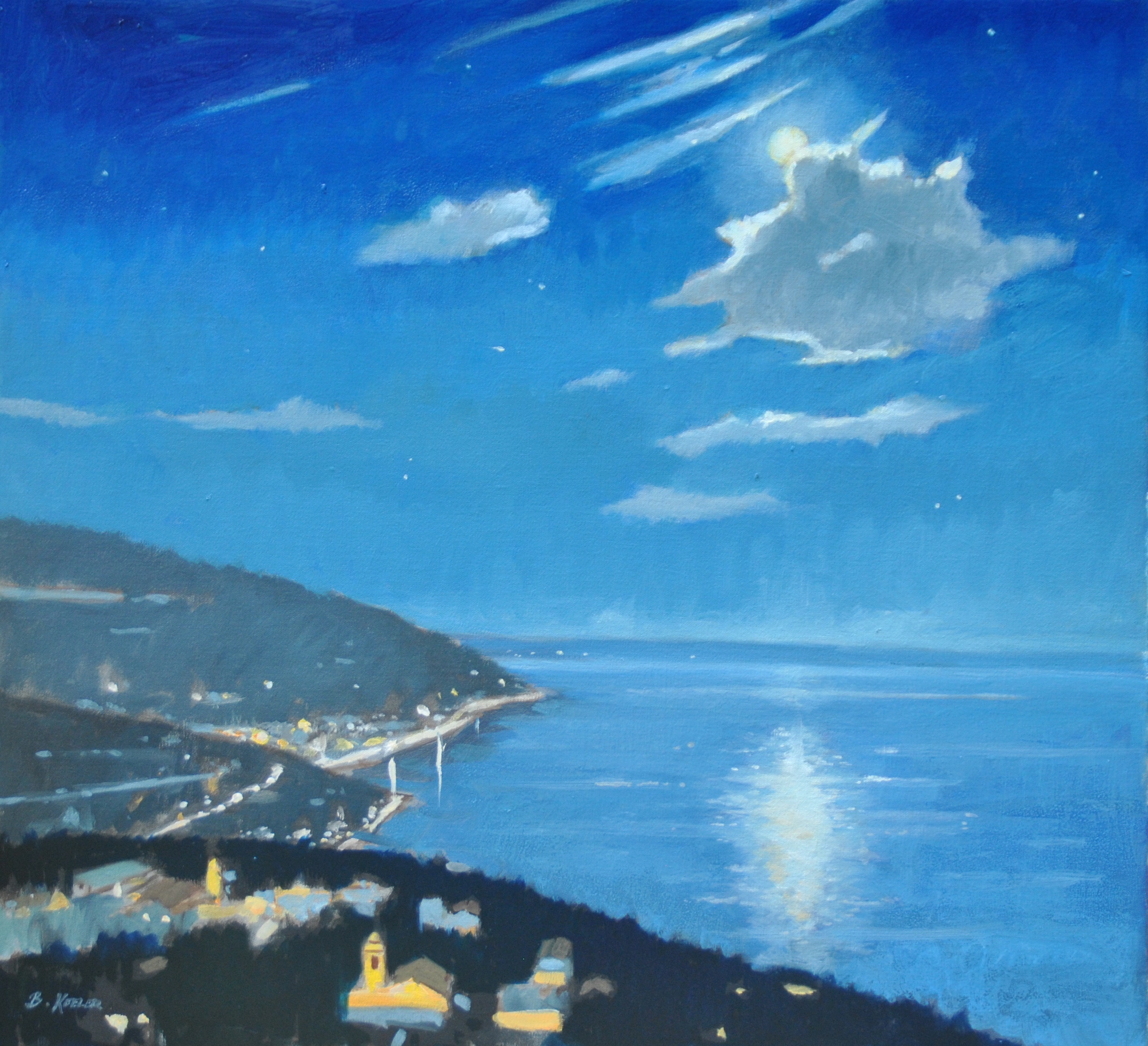 Tyrrhenian Moon Glow, Amalfi