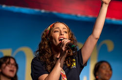 Worship leading shot